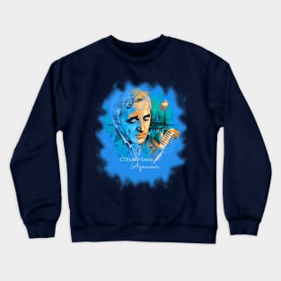 Charles Aznavour Artwork Crewneck Sweatshirt